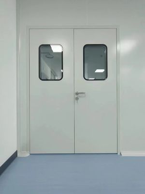 Αγορά Ατσάλι σφραγισμένο μονωτικό καθαρό δωμάτιο πόρτα εγχειρίδιο διπλή πόρτα ομαλή επιφάνεια online manufacture