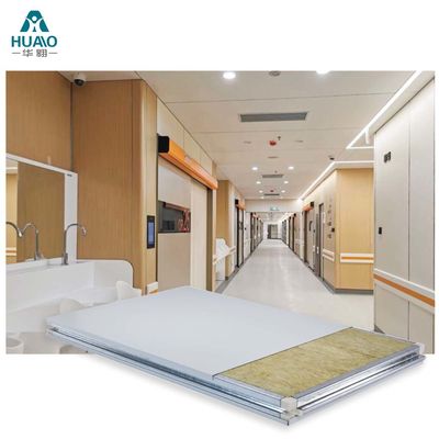 Χειροποίητο καθαρό δωμάτιο Rock Wool Sandwich Panel Ηχομόνωση Πυροσβεστική