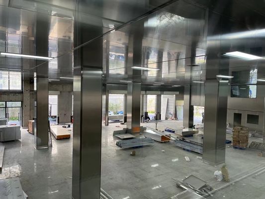 ISO πιστοποιημένο 304 0,5 mm από ανοξείδωτο χάλυβα Πίνακες σάντουιτς καθαρού δωματίου για εργοστάσια τροφίμων