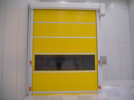Αποθήκη PVC γρήγορη κυλιόμενη πόρτα, προστασία από σκόνη βιομηχανικές πόρτες κυλίνδρων